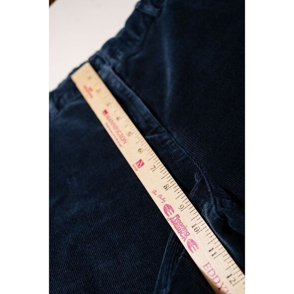 L.L. Bean blue gray corduroy jeans pants 500953 classic fit 4 Petite - Picture 9 of 10